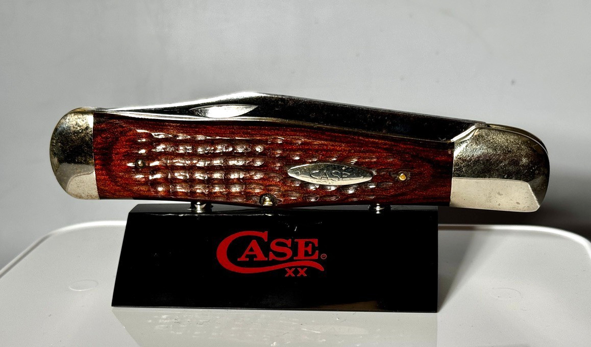 1974 Vtg Case XX C61050SAB Pocketknife Wood Handle Stainless Clip Point Blade