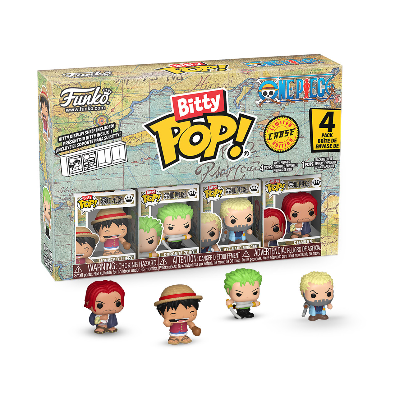 Funko Bitty Pop! 4PK ANIME: ONE PIECE (Assorted – You Pick!)