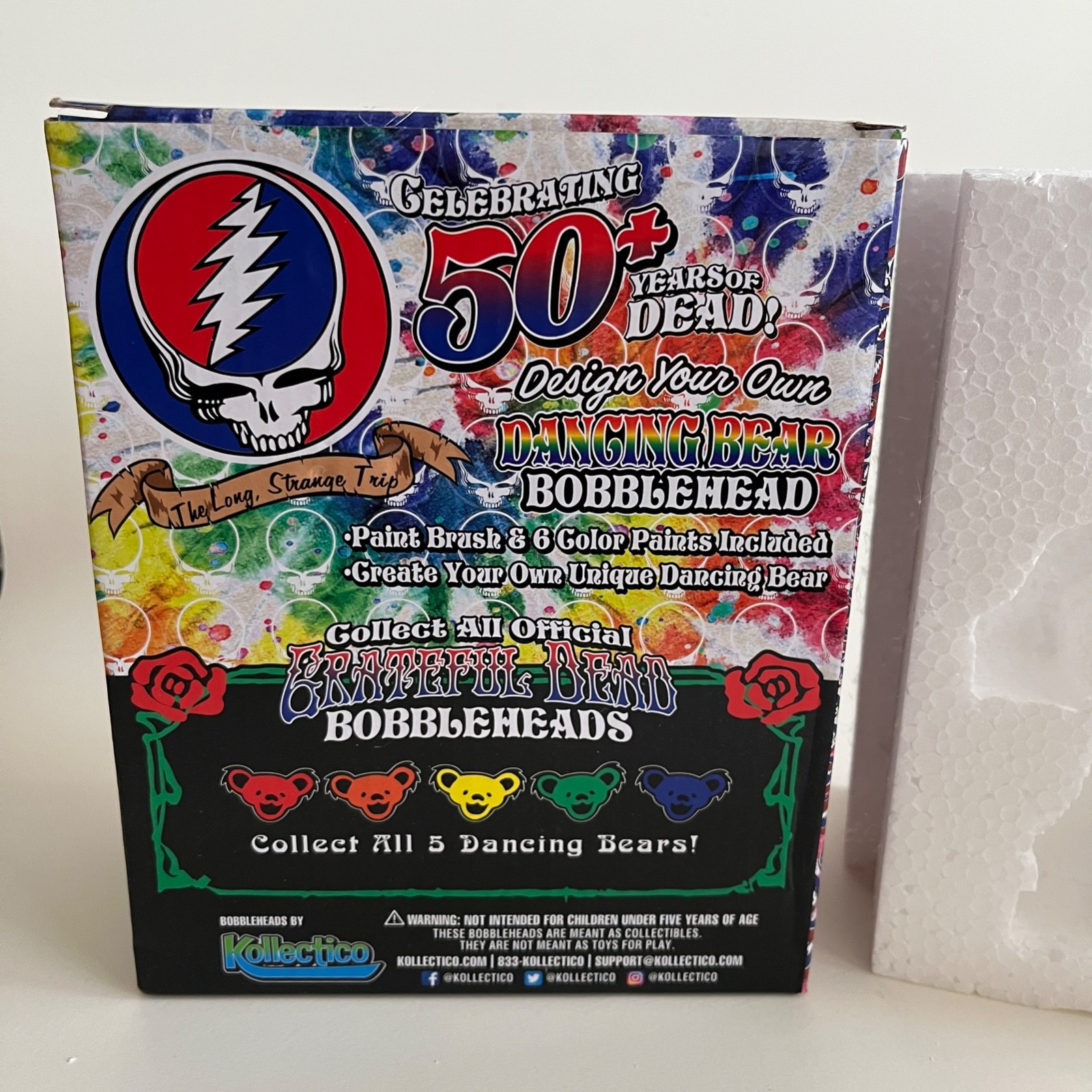 Grateful Dead Dancing Bears – Paint Your Own Bobblehead in Box 2021