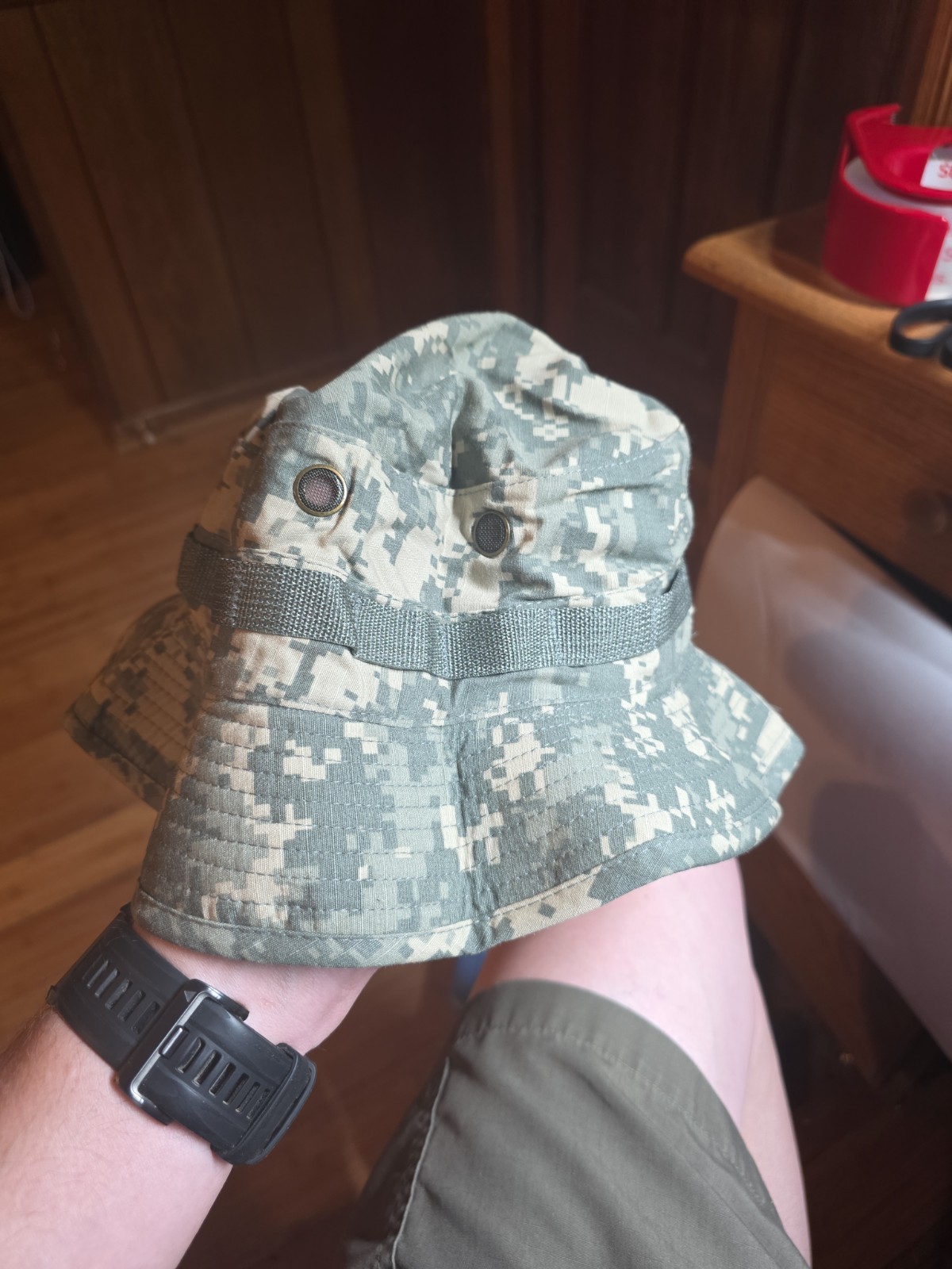 New US Army Boonie Cap 7 1/2 Sun Hat Camo ACU Type IV Uniform Cotton/Nylon