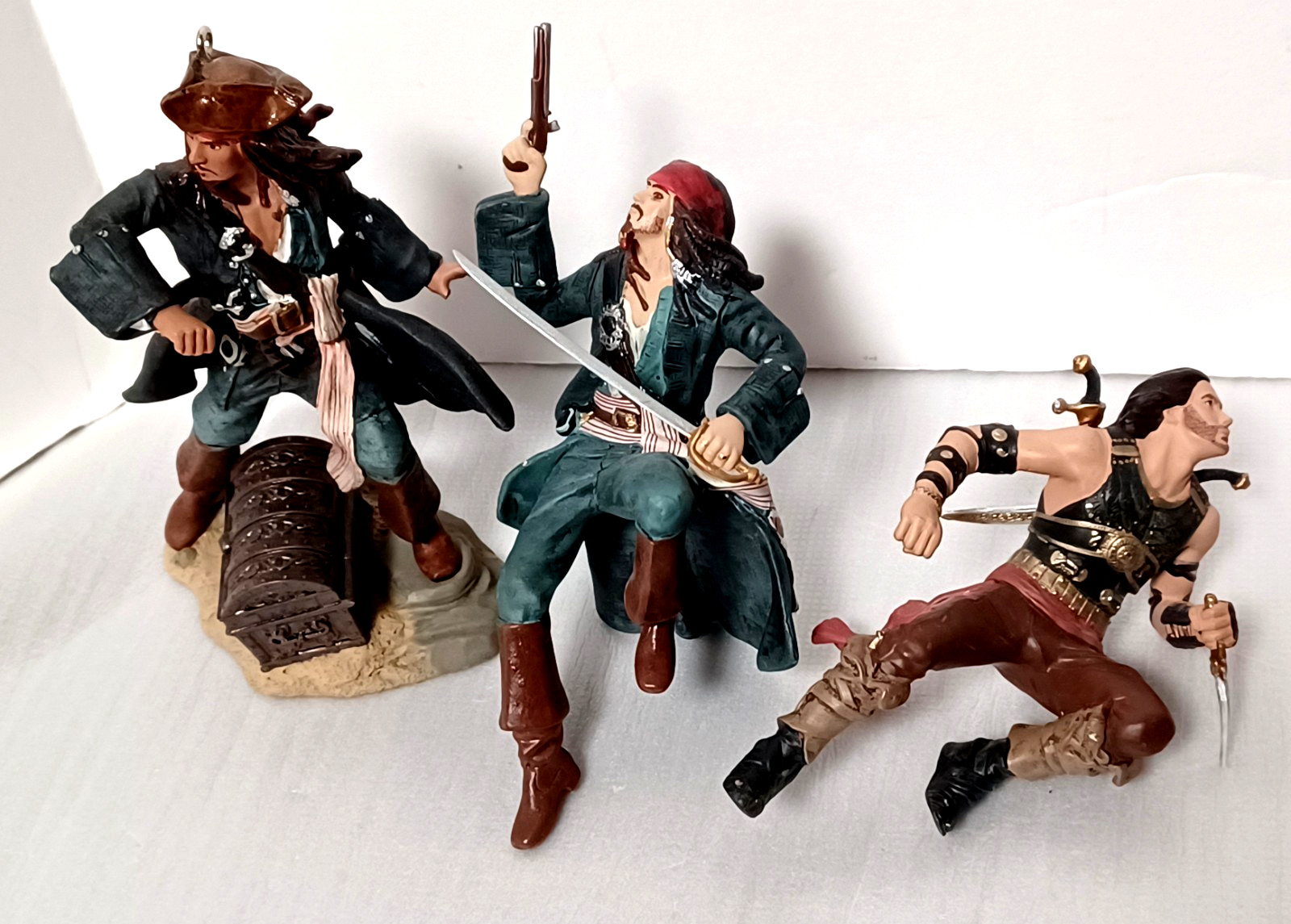 Jack Sparrow Pirates Of The CarribeanOrnaments Hallmark Disney 2007 Lot of 3