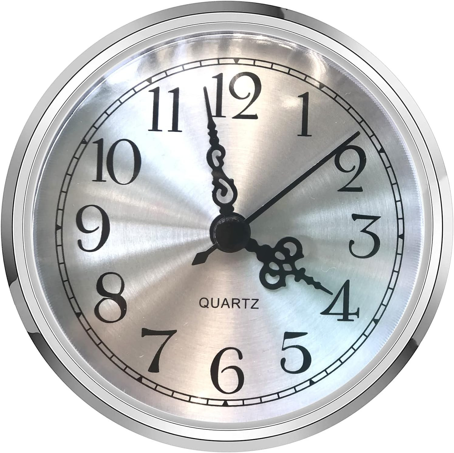 Mini Clock Insert 3-1/2 Inch (90 Mm) round Quartz Clock Fit-Up Movement Miniatur