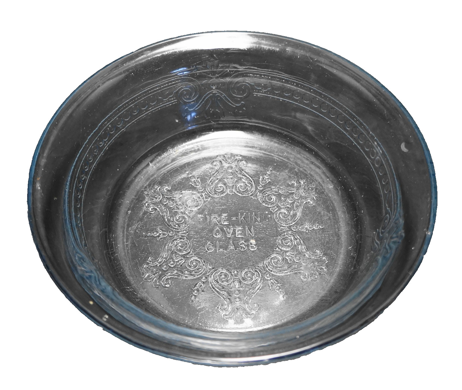 Fire King Philbe Sapphire Blue Individual Pie Plate 4 3/8 IN