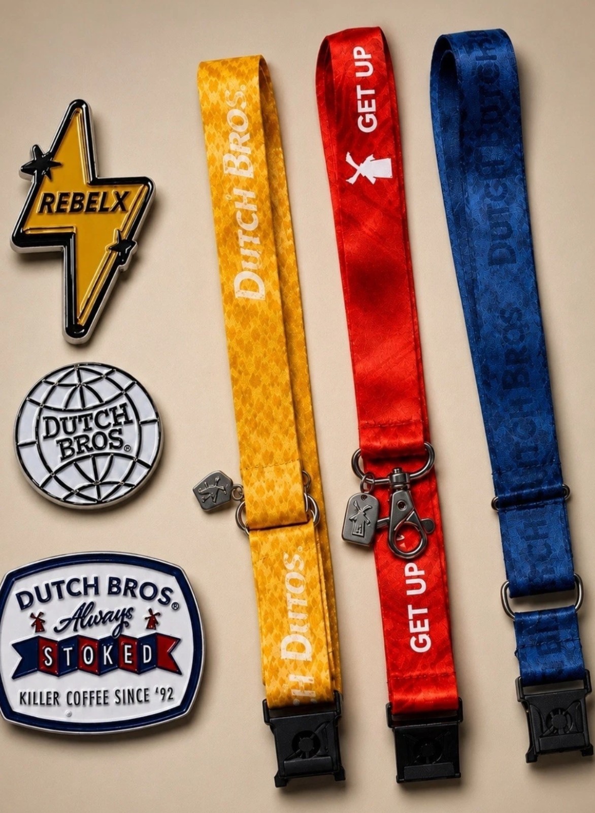 Dutch Bros June 25th 2026 Surprise Lanyard/Pin Drop One Mystery Pack Per Order