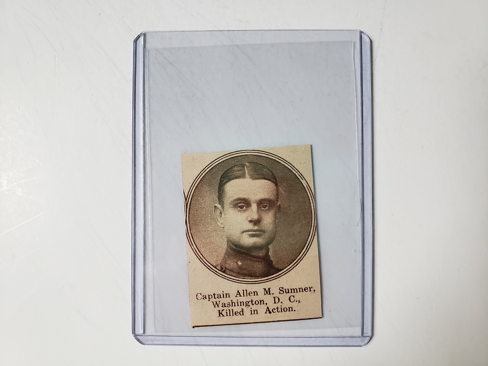 Captain Allen M. Sumner Washington D.C. 1919 World War 1 WW1 Hero