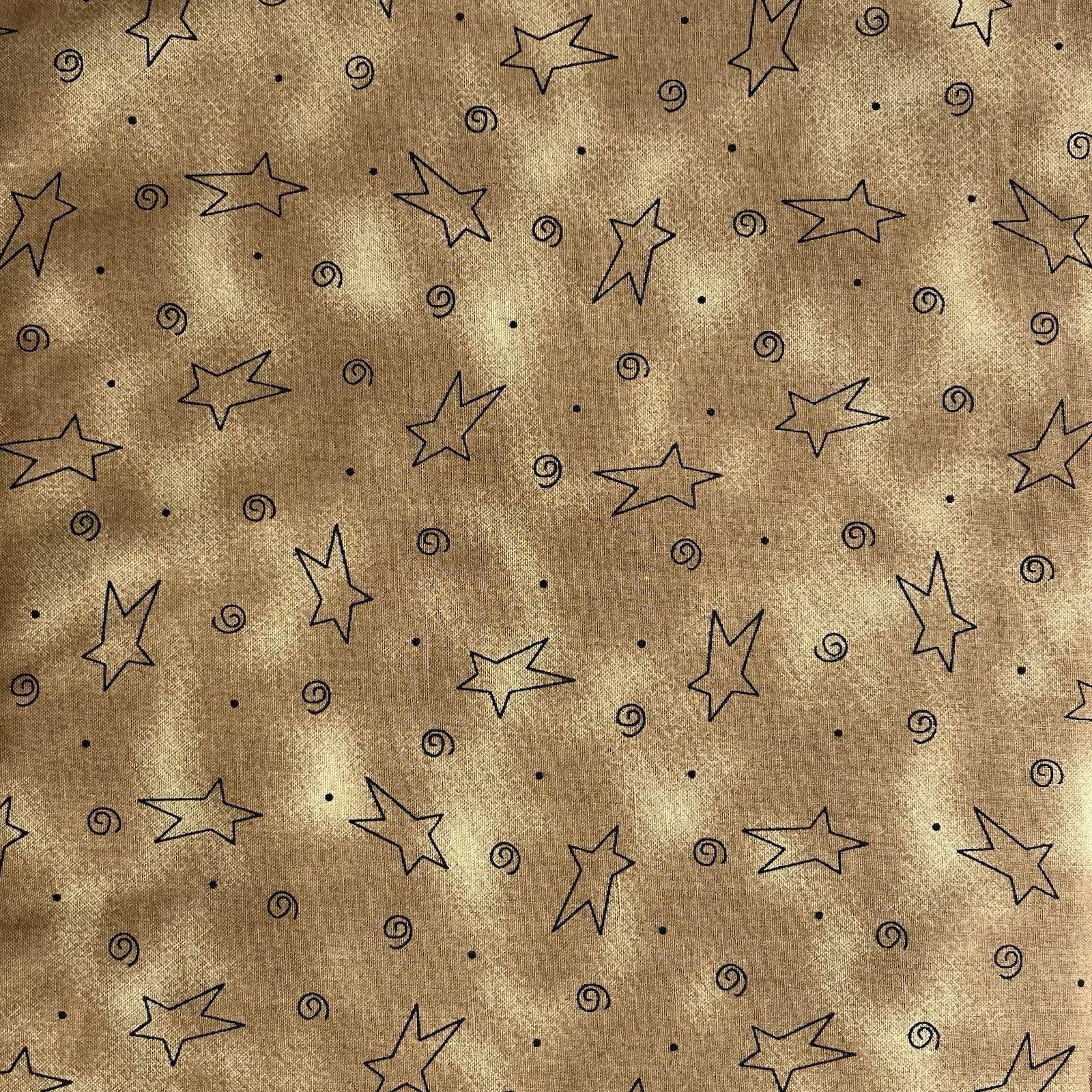 Vtg~Honey and Me~Lisa Liffick Designs~Primitive~Quilt Shop Quality Fabric~Stars