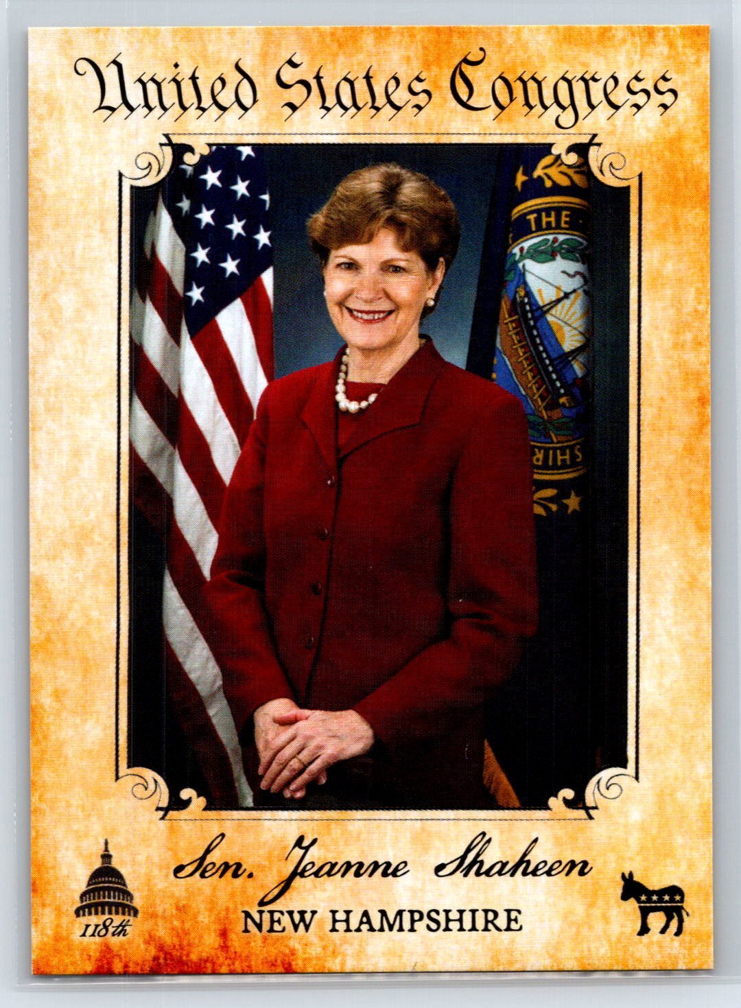2024 Fascinating Cards 118th US Congress Jeanne Shaheen #058