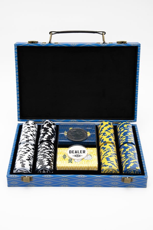 Fallout Vault-Tec C.H.I.P.S. Poker Set Brand New 3 4 76 New Vegas TV