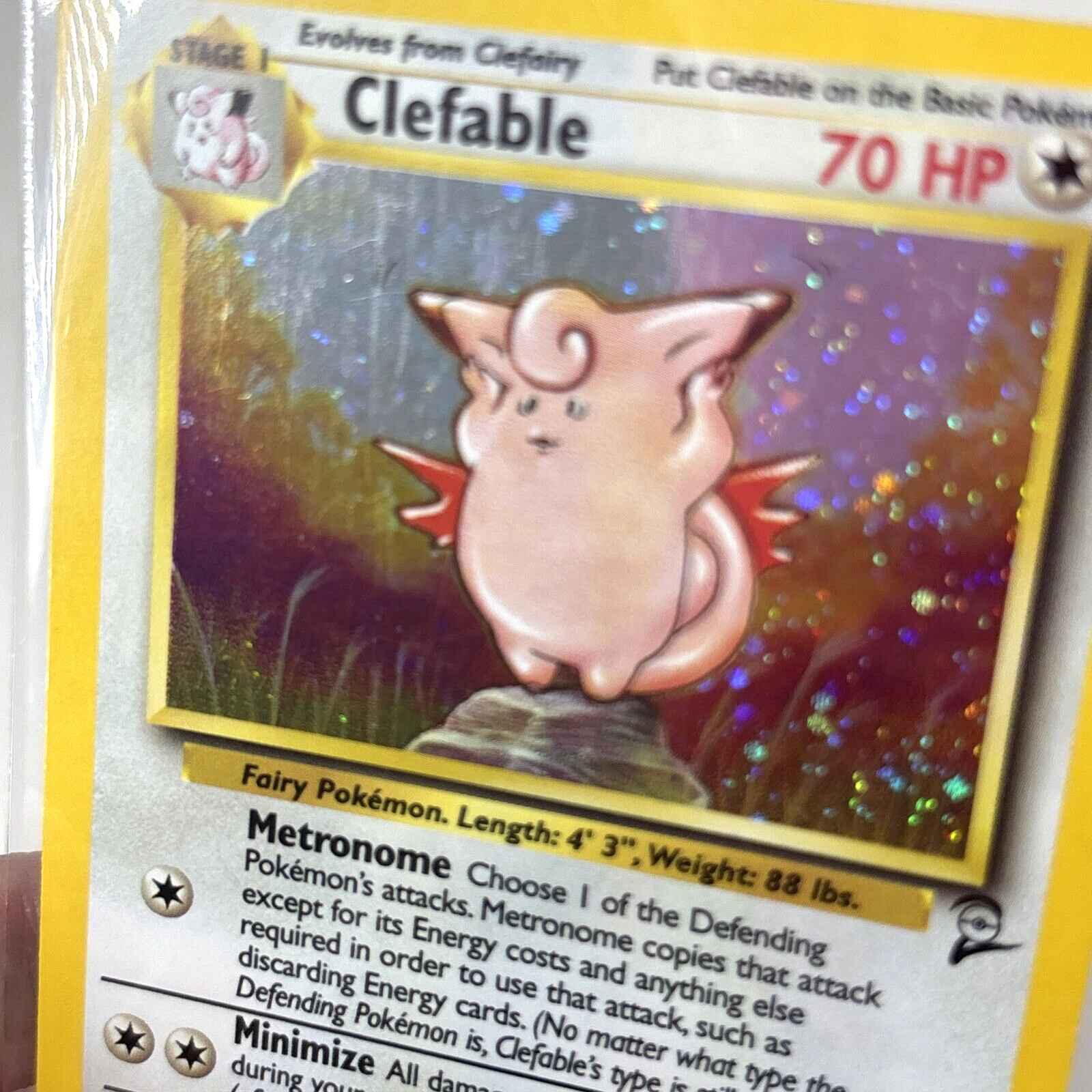 NM Clefable 5/130 Holo 1999 Base Set 2 WOTC Pokemon TCG