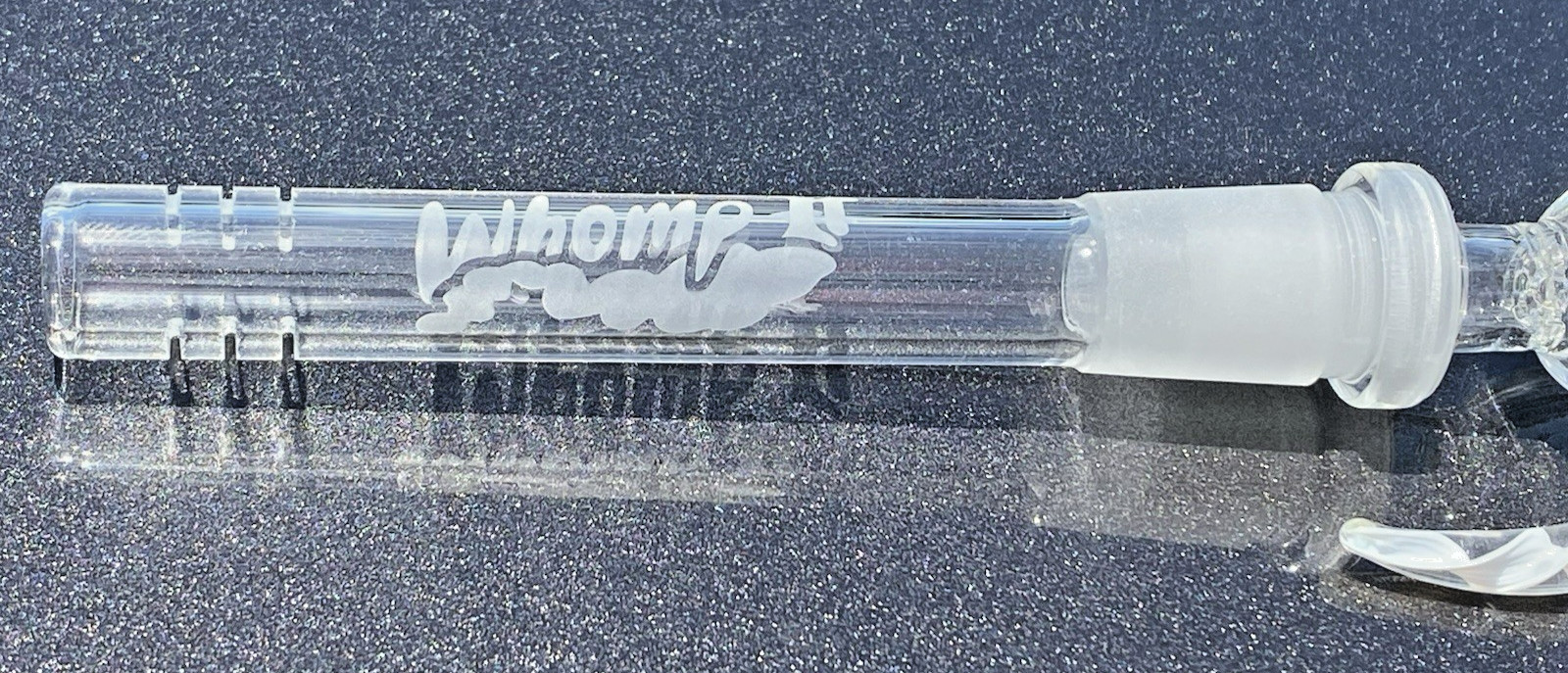 WHOMP IT! 12” Straight Heavy 9mm Thick Glass Bong Hookah W/Custom Downstem /Bowl