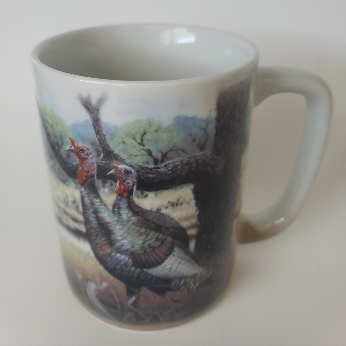 Wild Turkeys Design Walt Cude Otagiri Japan Mug Vintage
