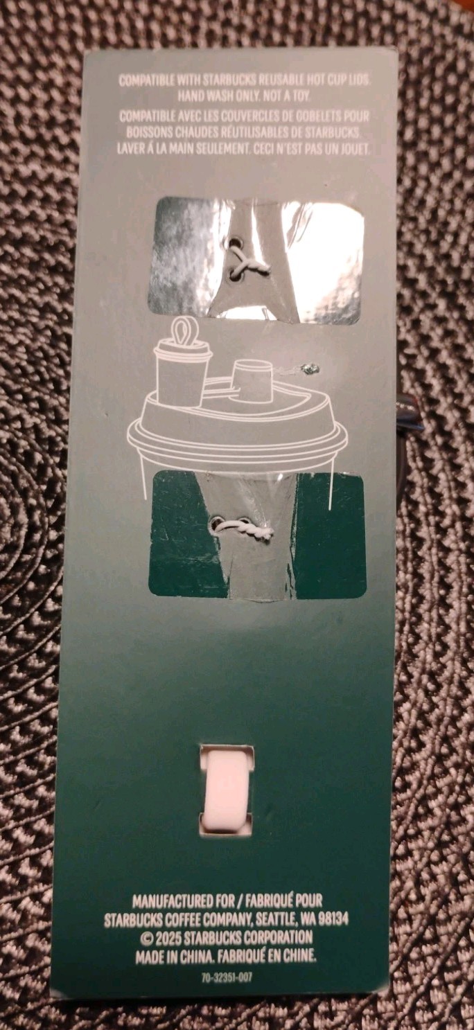 Starbucks Stopper Keychain for Reusable Cup New Release 2025