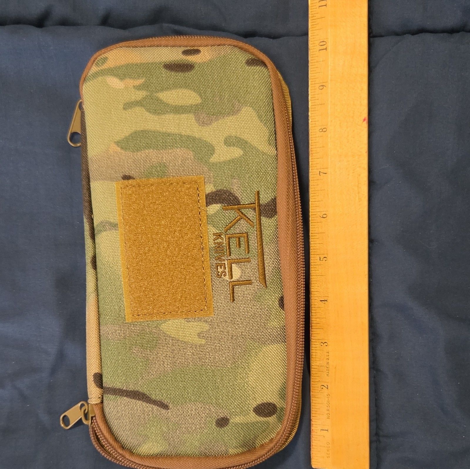 TKell Knives OPS-HAWK Knife, AEB-L Gray Tanto, Kydex Sheath & Molle Tac-Bag