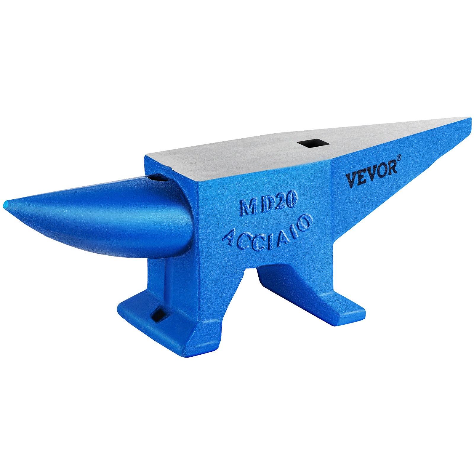 VEVOR Anvil Blacksmith 40 lb Forged Steel 20kg Heat Treated Long Round Horn