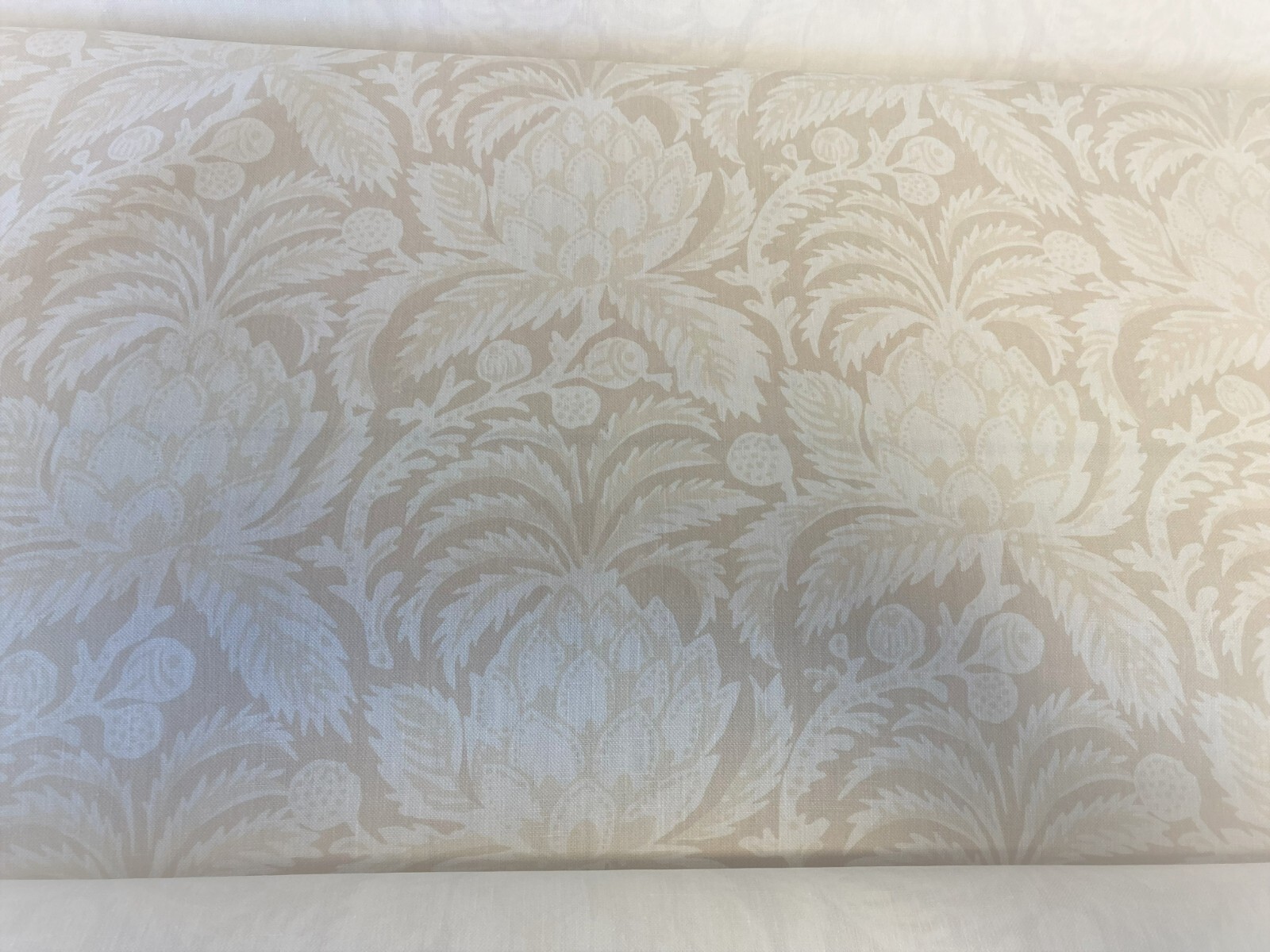 100% Linen Floral Print Fabric by the Yard !