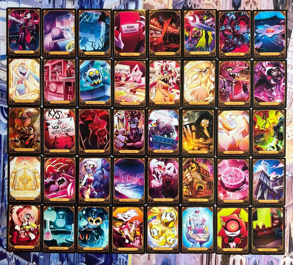 HAZBIN HOTEL SEASON 2 TRADING CARDS COMPLETE SET OF ALL 40 COMMONS 2nd EDITION