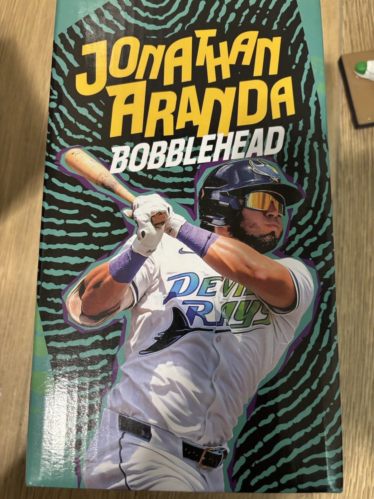 RARE Jonathan Aranda Devil Rays MLB BASEBALL Bobblehead Collectible 5/16/2026