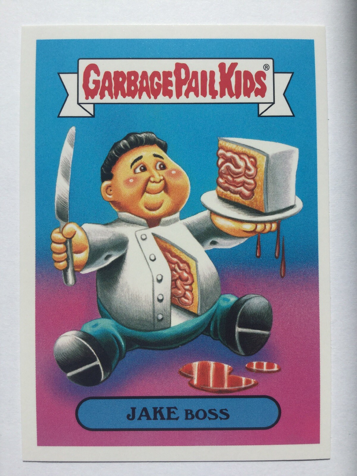 Garbage Pail Kids Prime Slime Trashy Food TV Sticker 7a Jake Boss