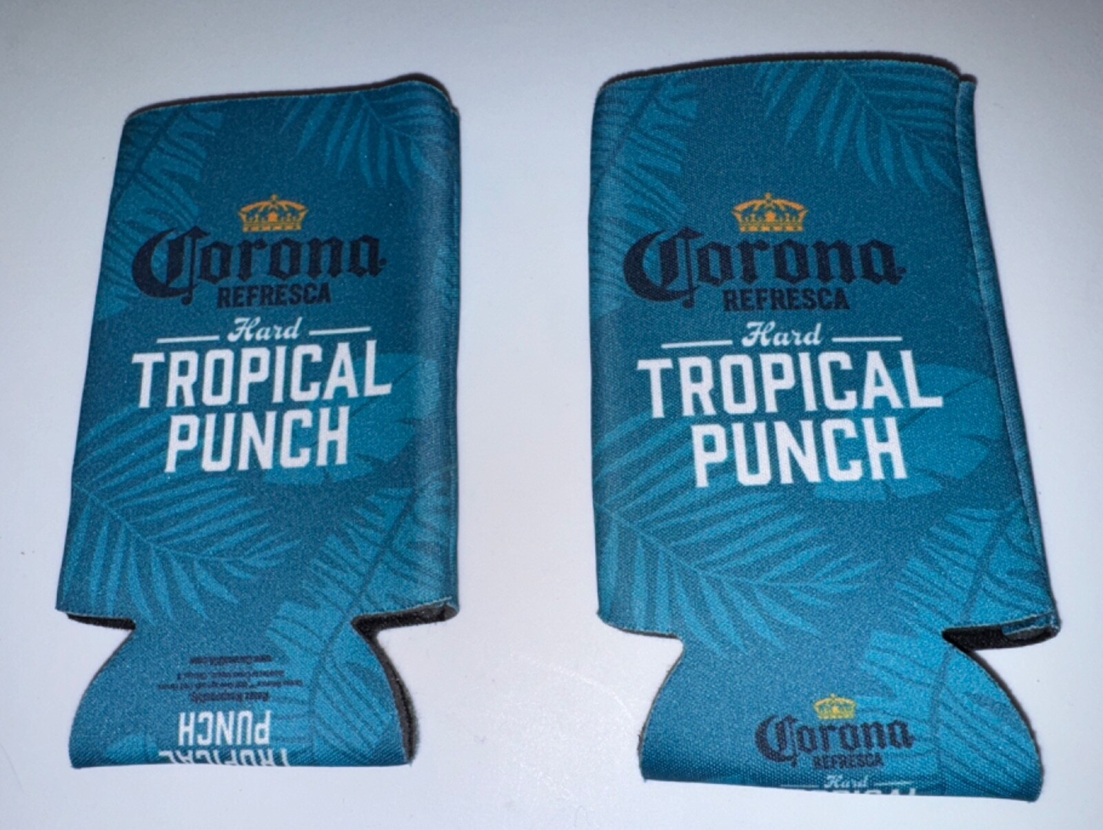 2PCS CORONA REFRESCA HARD TROPICAL PUNCH Can Koozies Soda Pop Beer Cozy Cozies