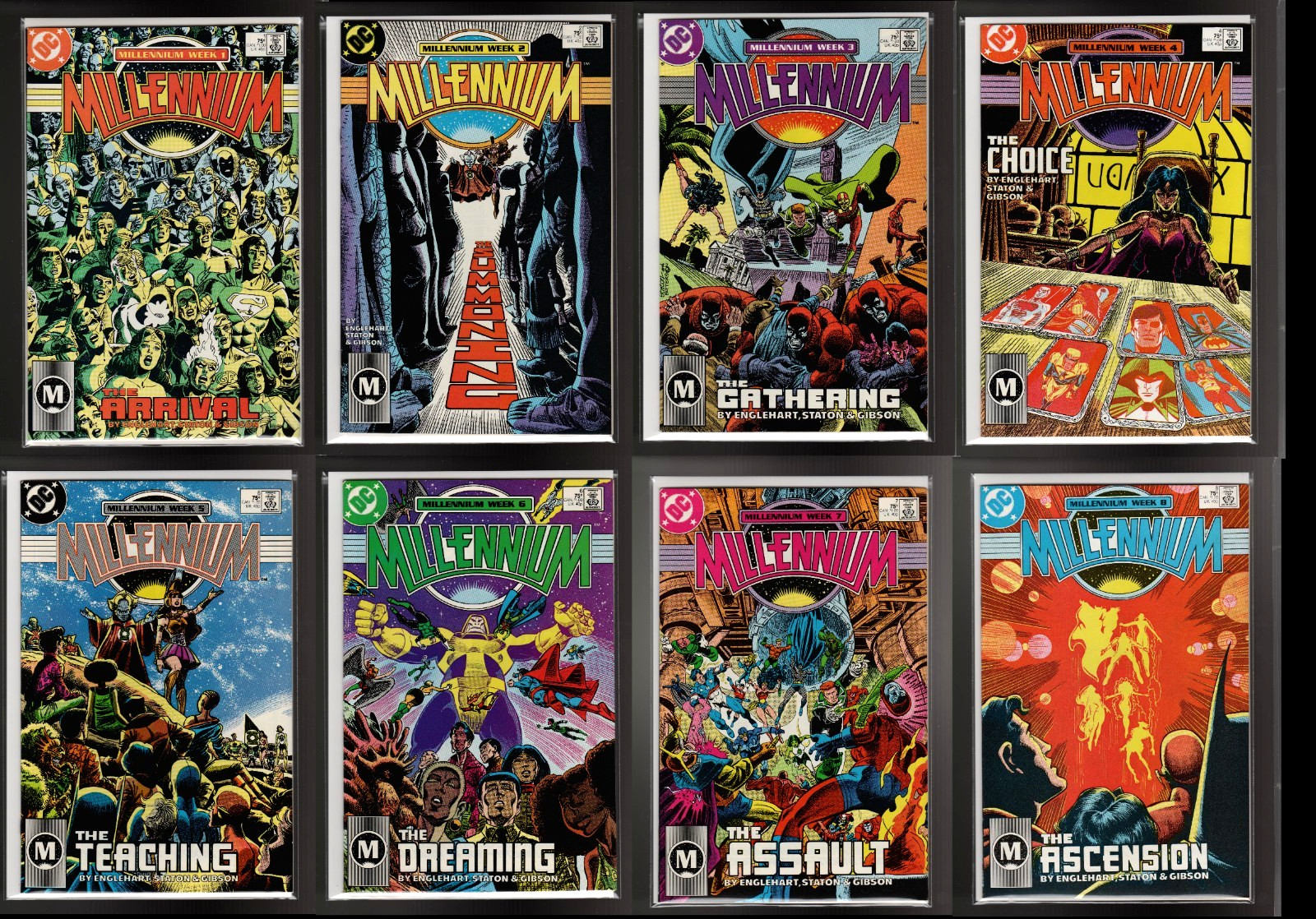 MILLENIUM #1,2,3,4,5,6,7,8 (9.6/NM+ AVG) DC COMICS 1987 CGC ‘EM!