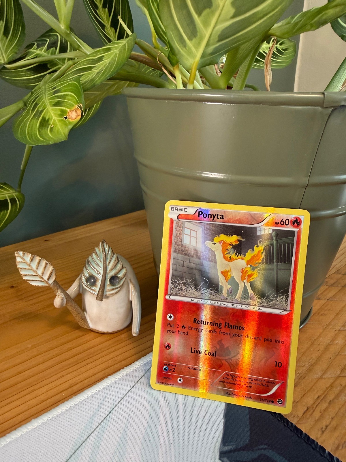 Ponyta 16/114 Common Steam Siege Pokemon Reverse Holo NM