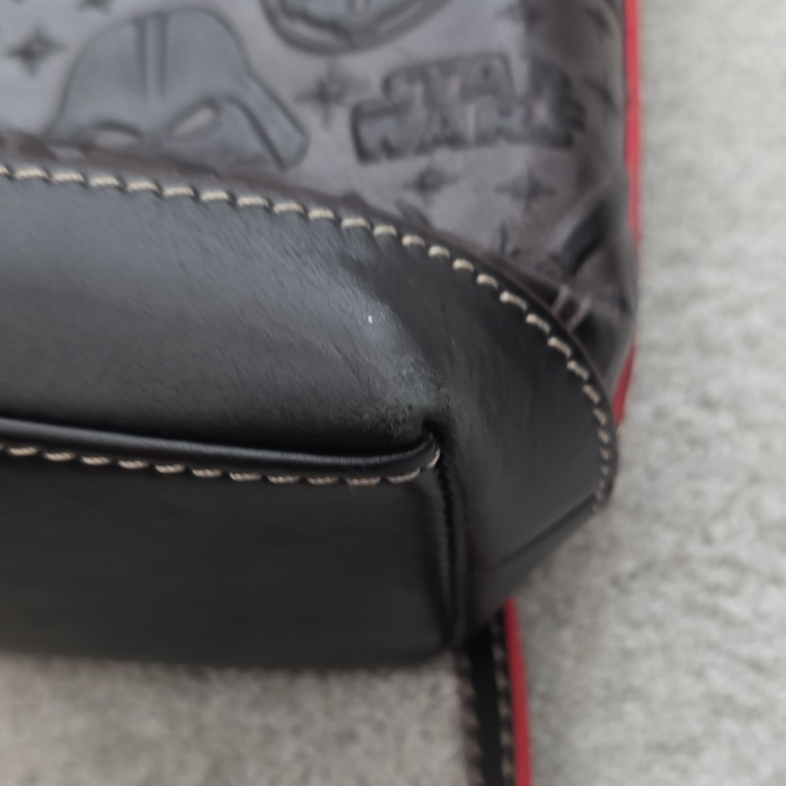 Dooney & Bourke Star Wars Dark Side Embossed Crossbody Bag Black/Red