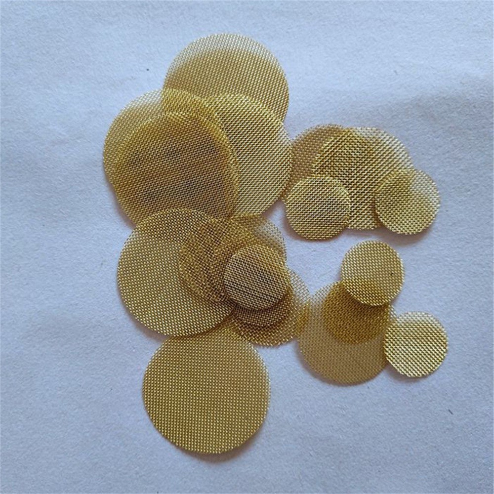Wholesale 200pcs 3/4″ Pipe Screens Gold Brass Round Tobacco Smoking Pipe Filters
