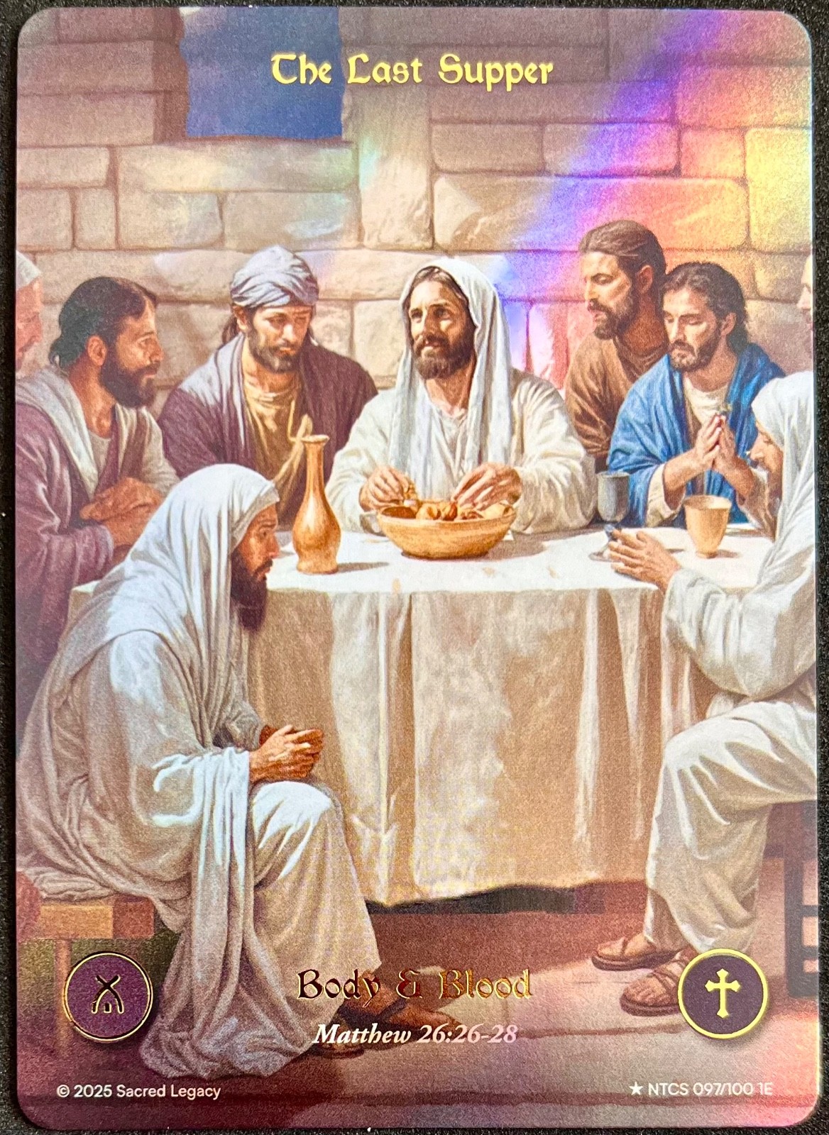 FULL ART CARD 2025 Sacred Legacy 97/100 The Last Supper