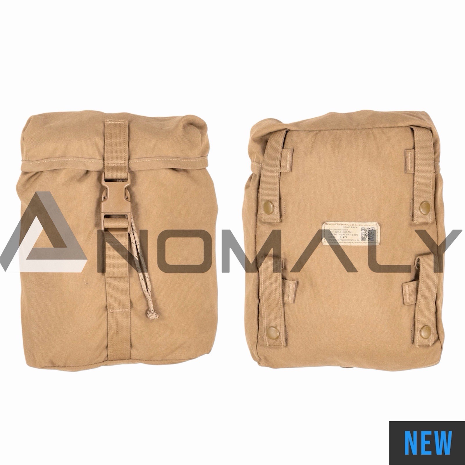 *Lot of 2 Qty* New USMC FILBE Sustainment Pouch Coyote Brown Molle II FSBE
