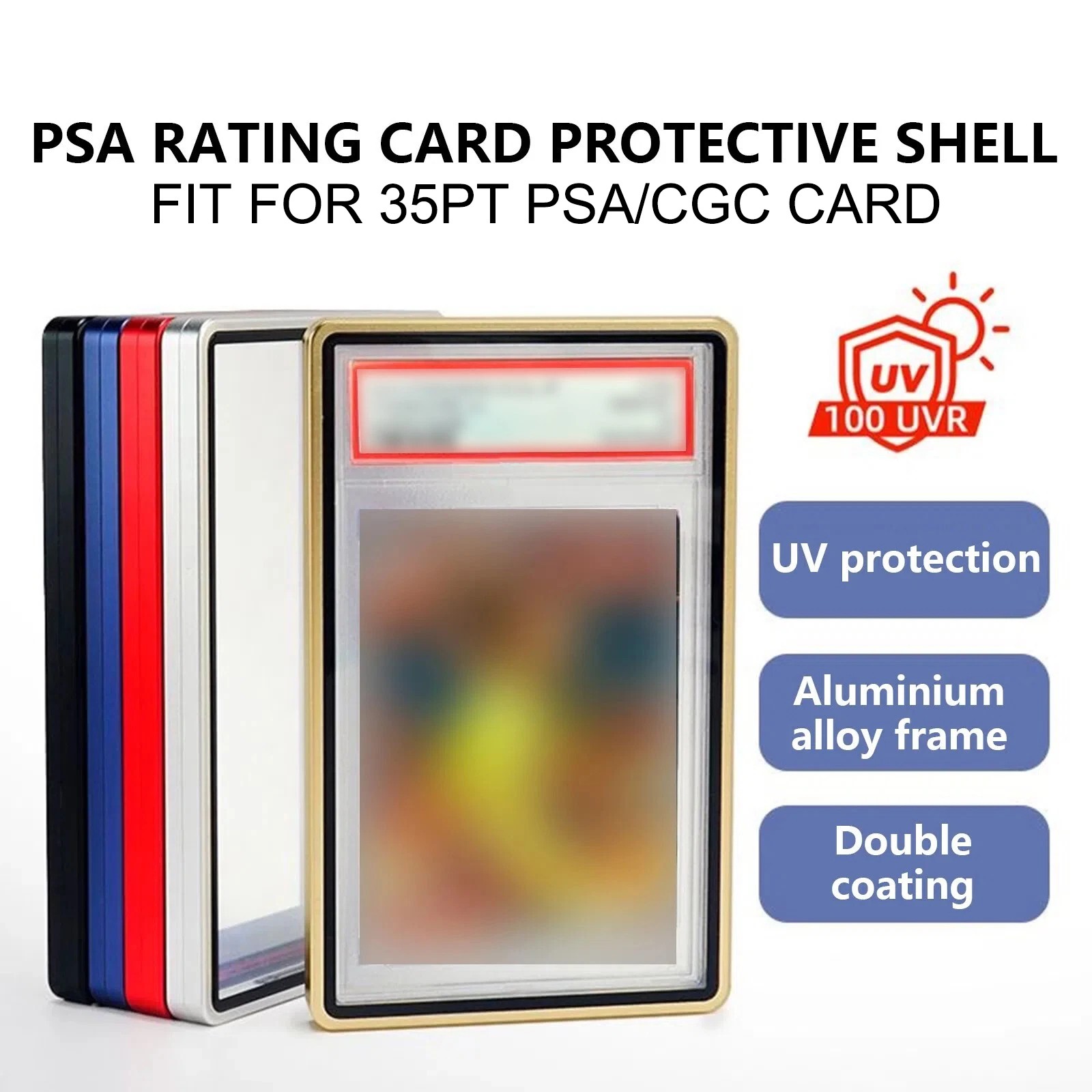 Magnetic Graded Cards Metal Slab Protector Case For PSA/CGC/BGS 35PT 55PT 130PT