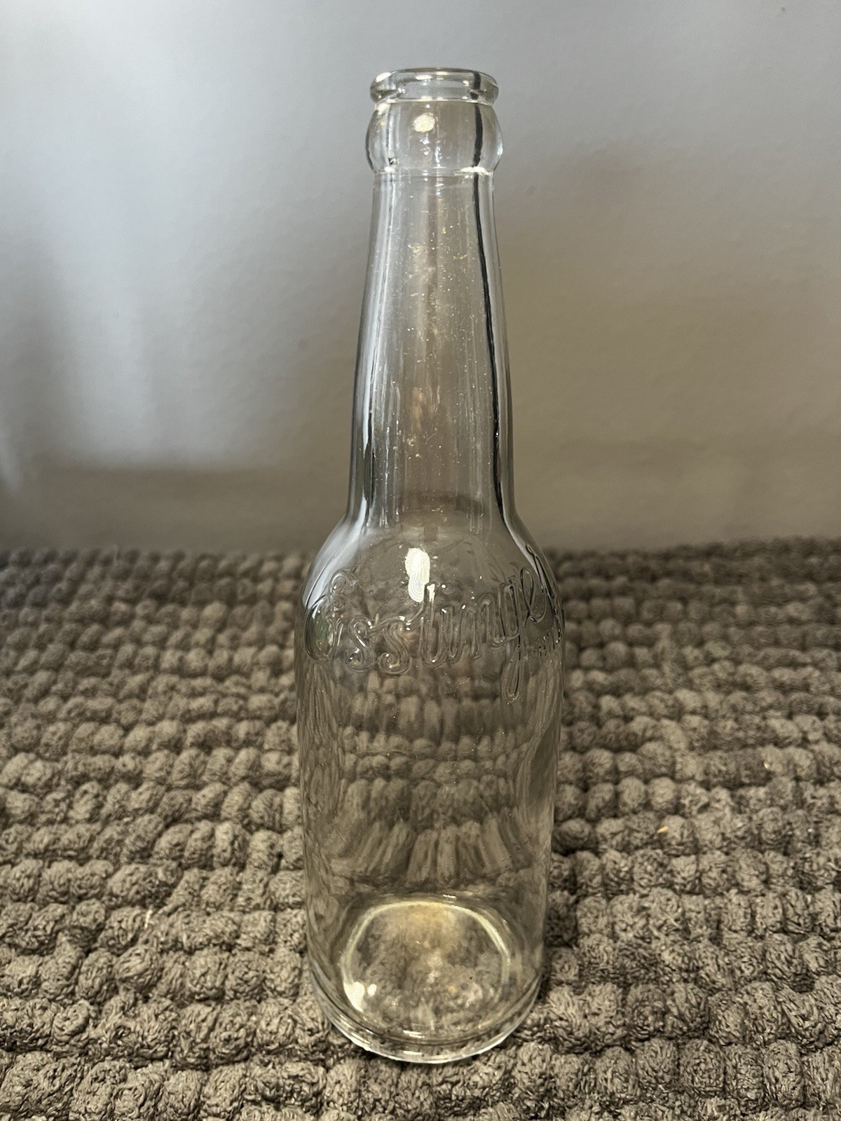 Esslinger Vintage Clear Beer Bottle 12.5oz (no cap)
