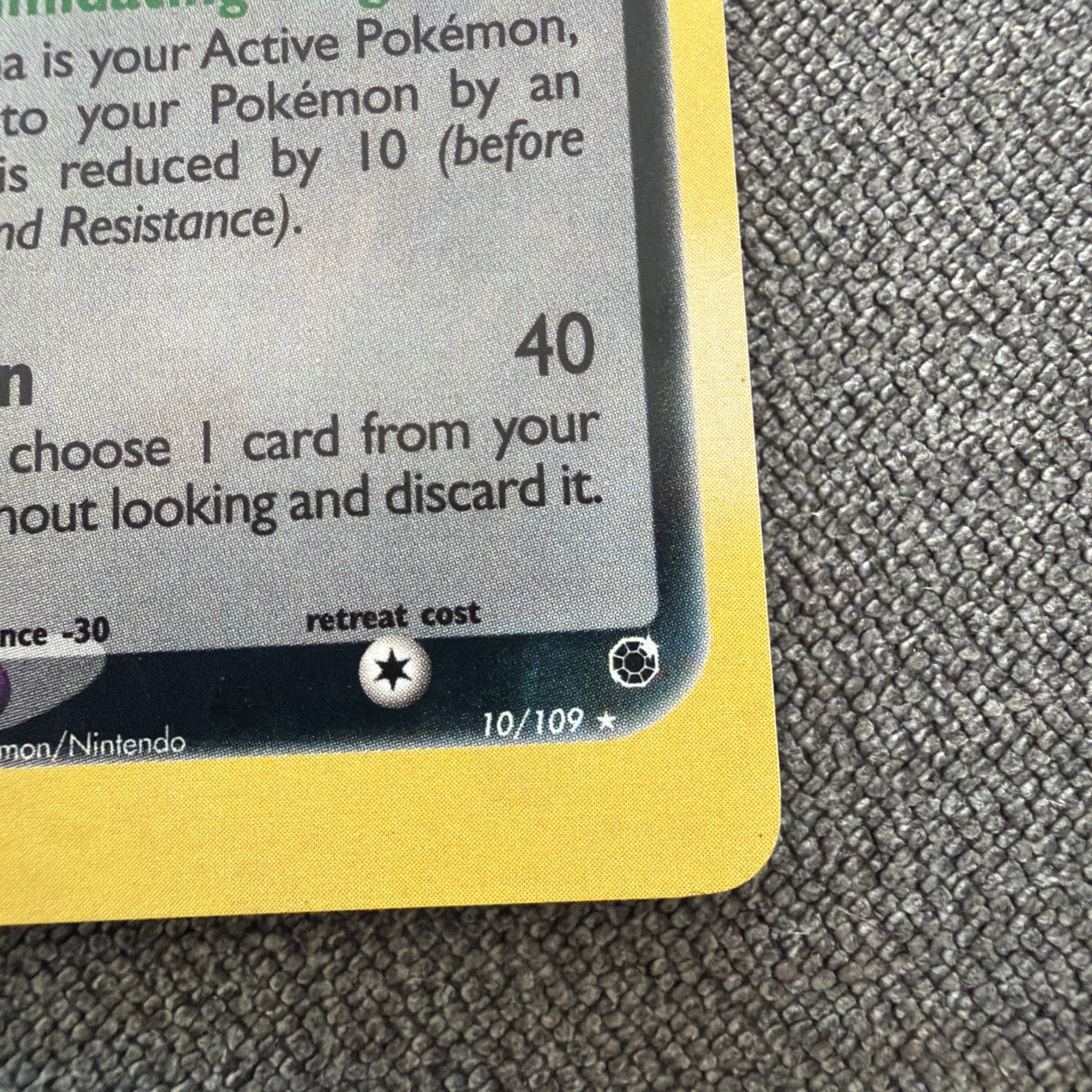 Mightyena 10/109 Holo EX Ruby & Sapphire Pokemon English Card (MP)