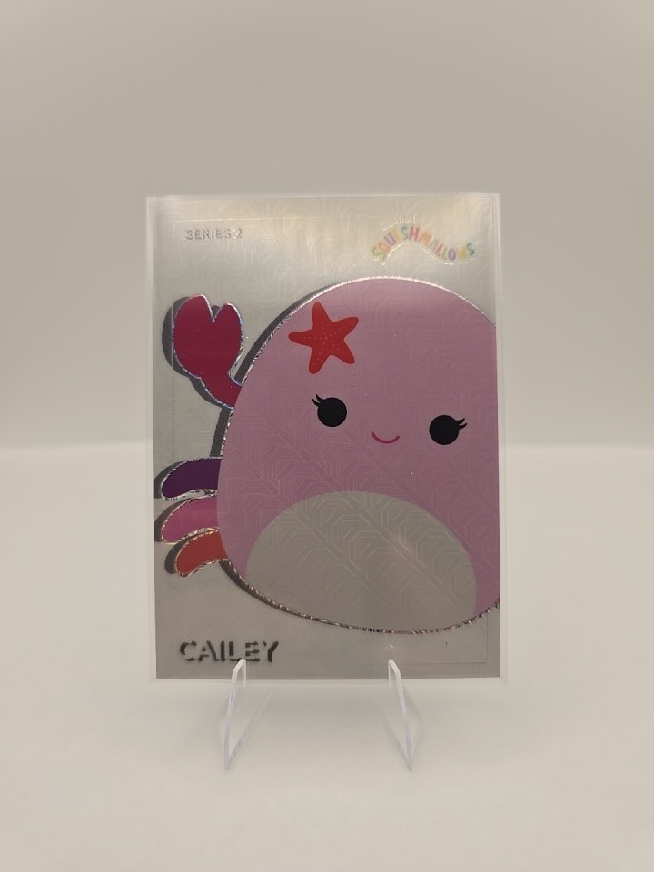 2025 Panini Squishmallows Series 2 White Mojo Chrome Cailey 085/249