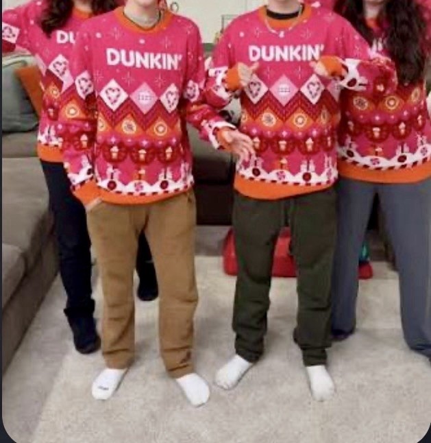 Two New Dunkin’ branded Holiday Merch collection sweaters – Adult size S & M