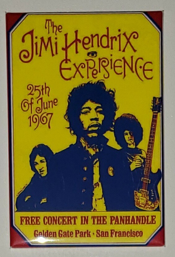 Jimi Hendrix Concert Refrigerator Magnet 2″ by 3″ Poster