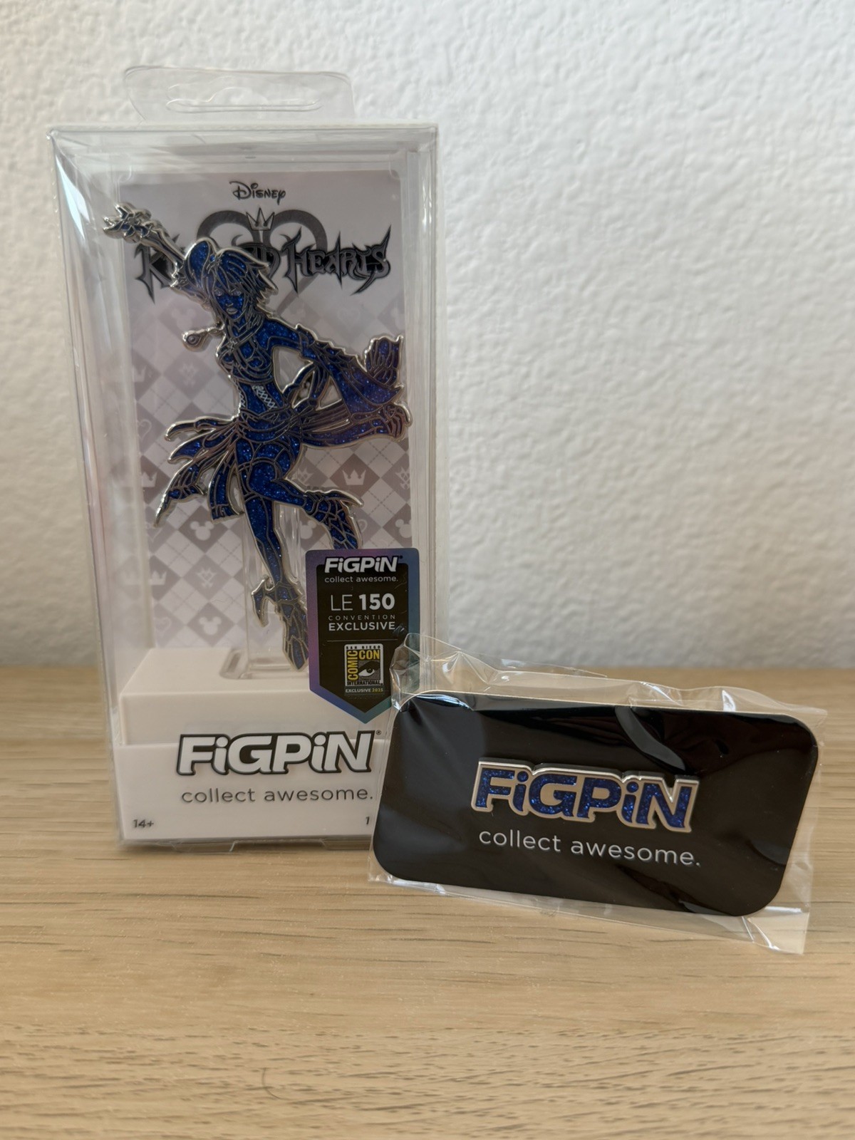 SDCC 2025 FIGPIN Disney’s Kingdom Hearts Aqua GLITTER #2089 LE150 w/ L120 Logo