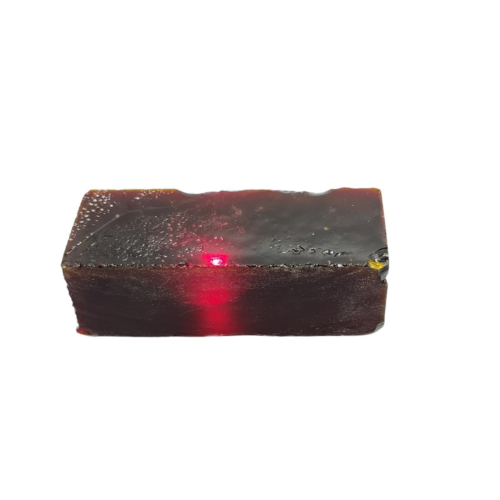 Lab-Created Red Garnet Rough Gemstone 725 Ct | Reiki Healing Crystal