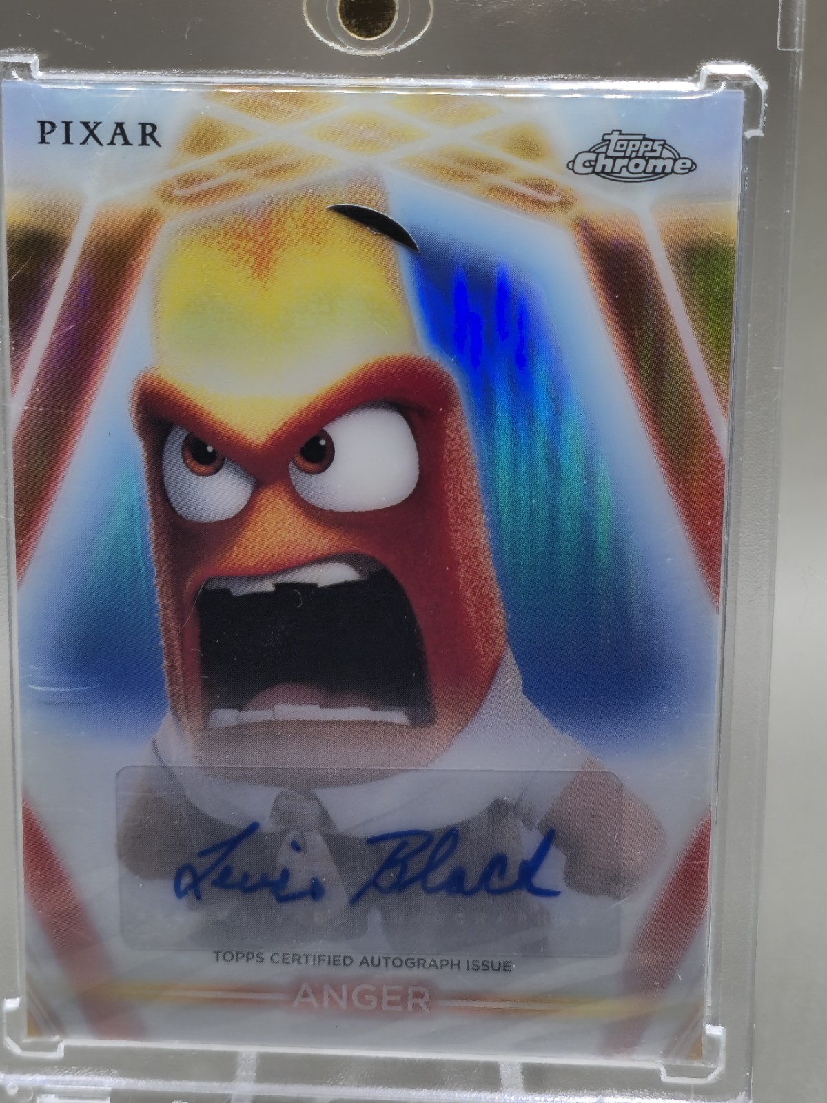 Topps 2026 Disney Chrome Etch Autograph Anger Lewis Black Inside Out