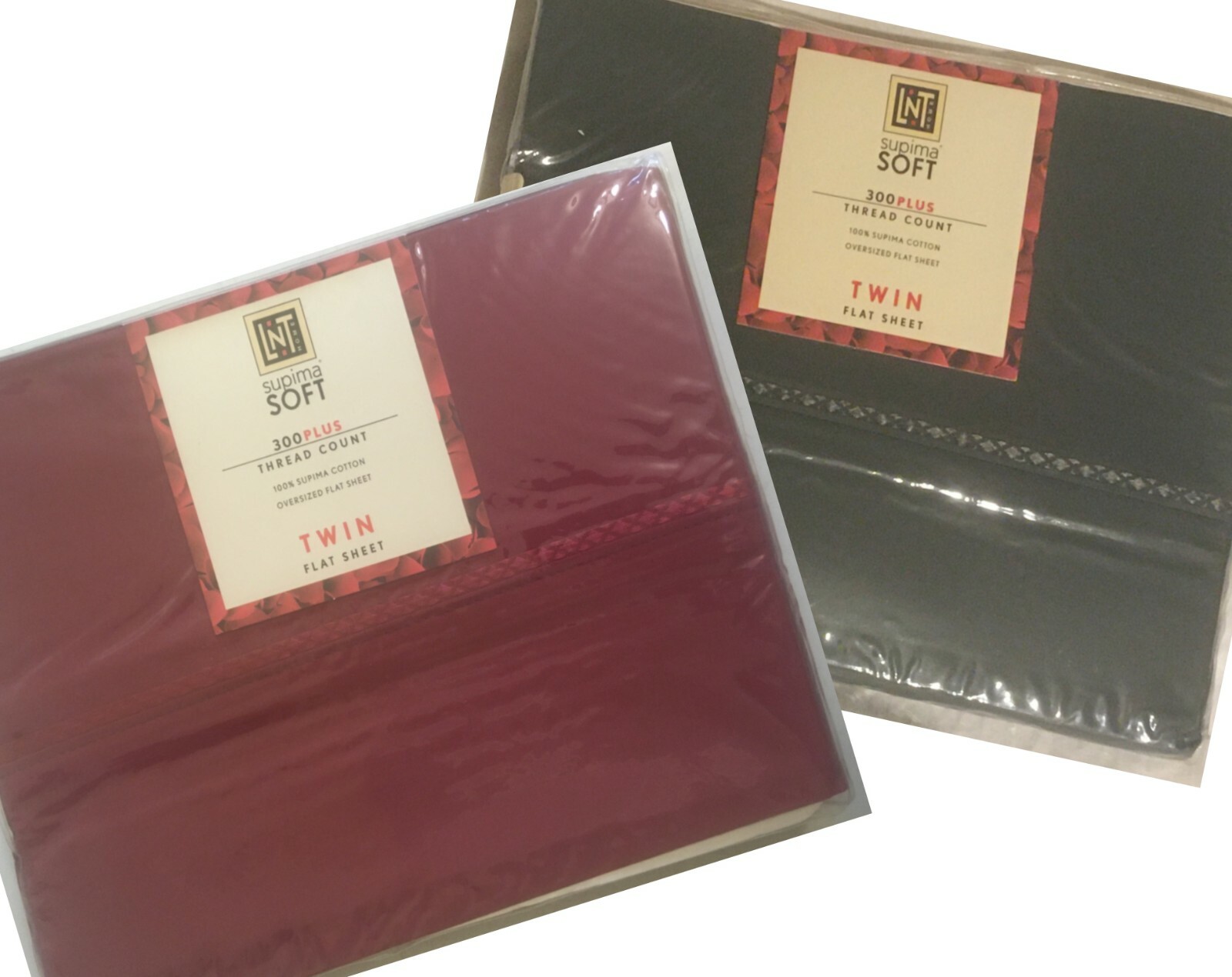 LNT (Linens n Things) Twin Flat Sheet Supima 300 Cotton