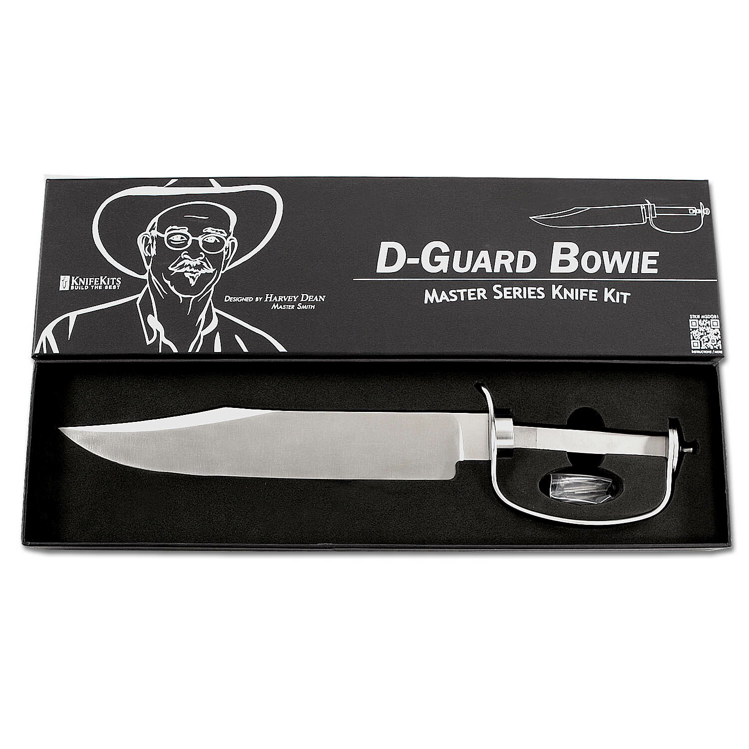 D-Guard Bowie – Master Series Fixed Blade Knife Kit – (Designed by Harvey Dean)