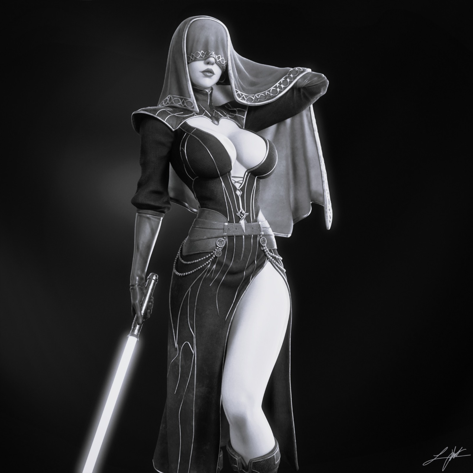 Visas Marr 1/9, 22cm, 12k Resin 3D Print Figure Model Kit