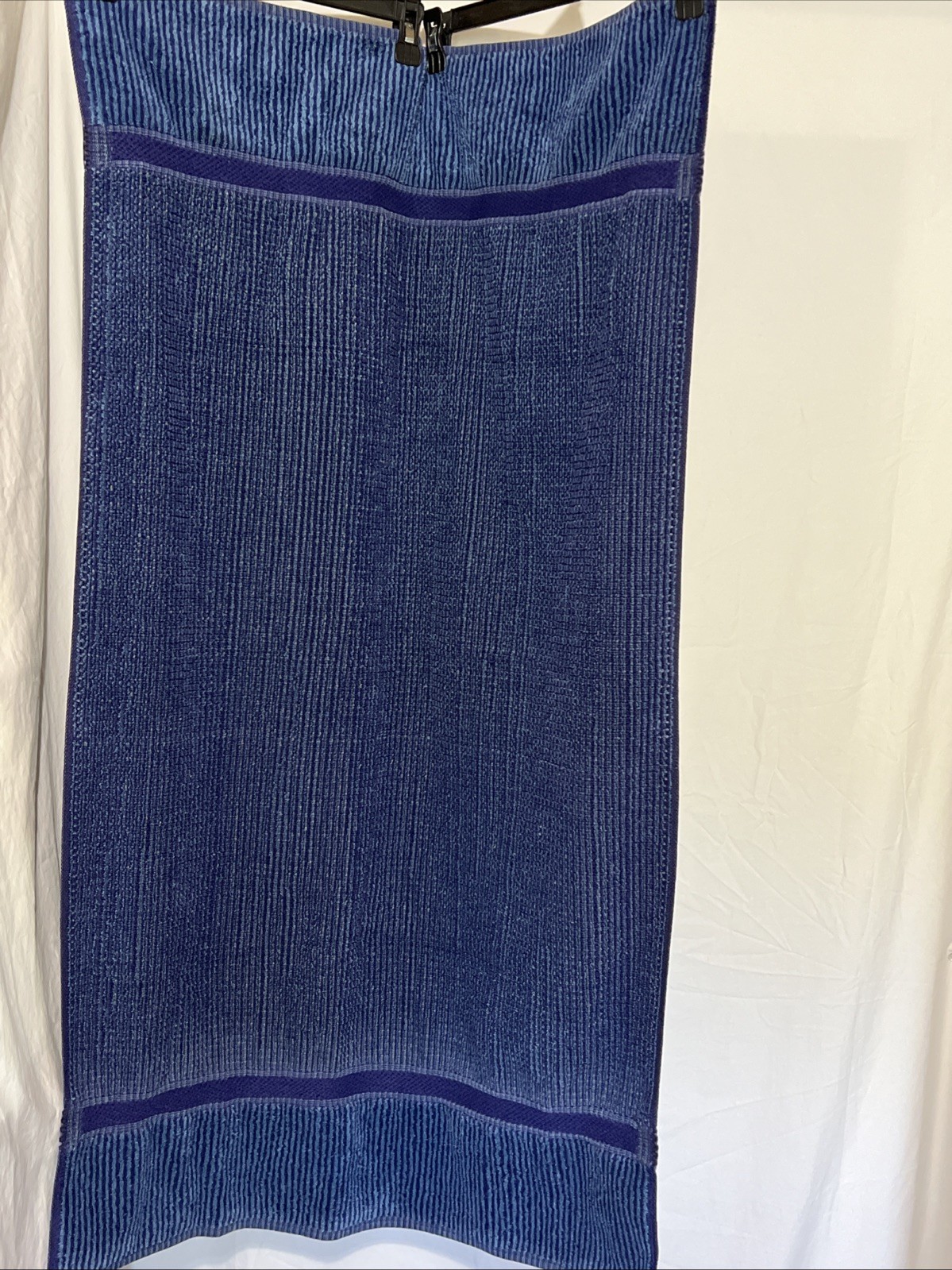 Vintage Royal Velvet By Fieldcrest Blue Bath Towel 100% Cotton Plush Absorbent
