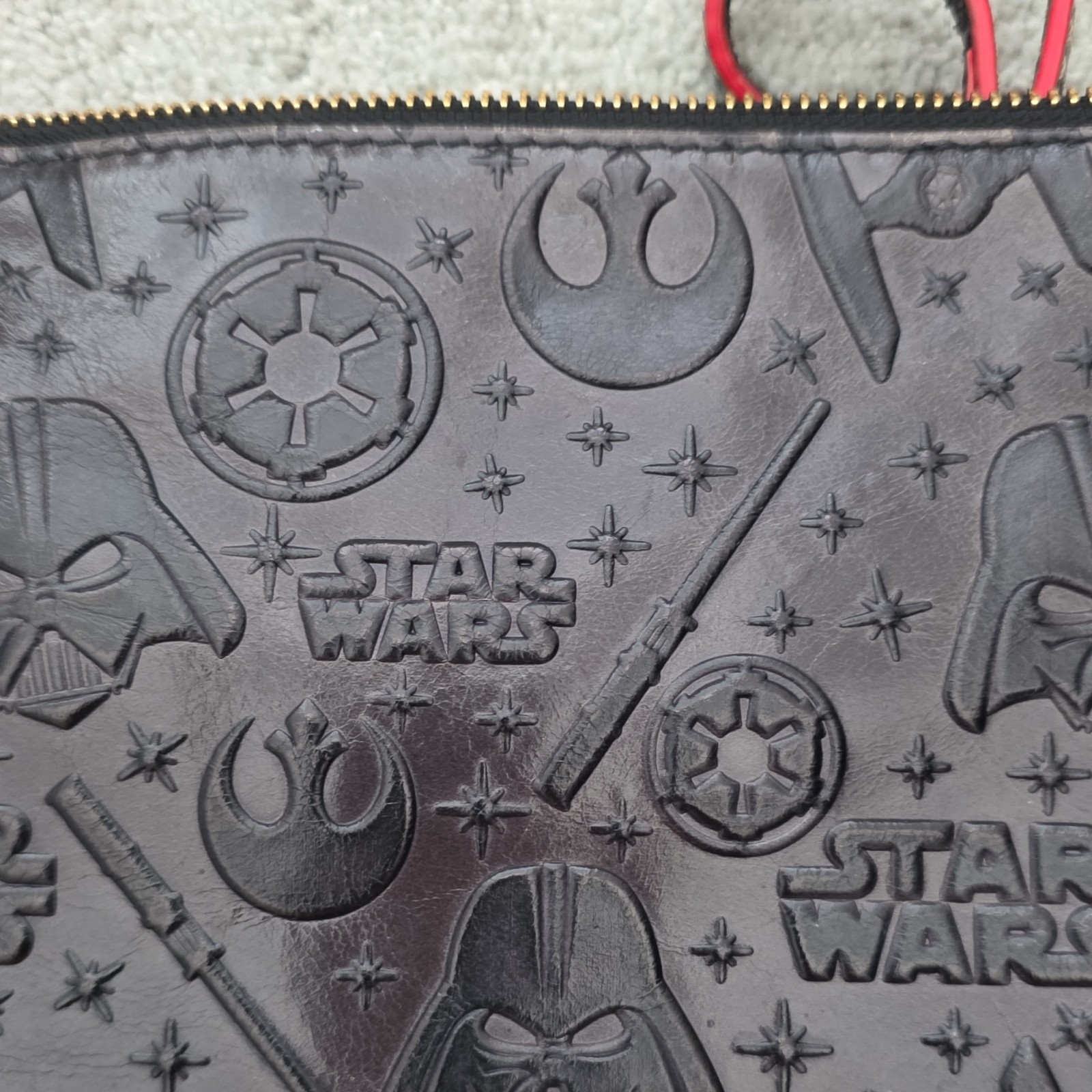 Dooney & Bourke Star Wars Dark Side Embossed Crossbody Bag Black/Red