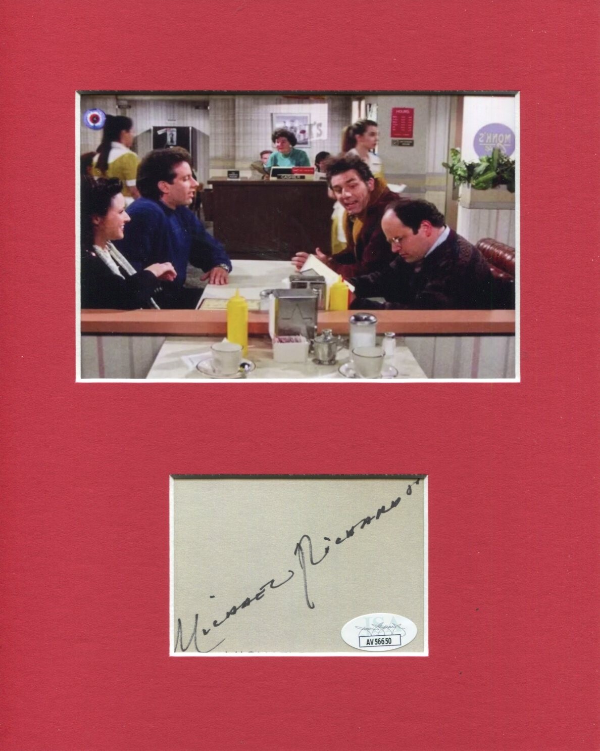 Michael Richards Cosmo Kramer Seinfeld Signed Autograph Photo Display JSA