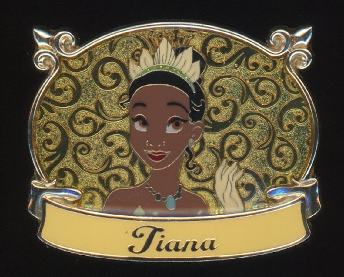 WDI Princess Plaque Tiana Princess and the Frog LE 300 Disney Pin