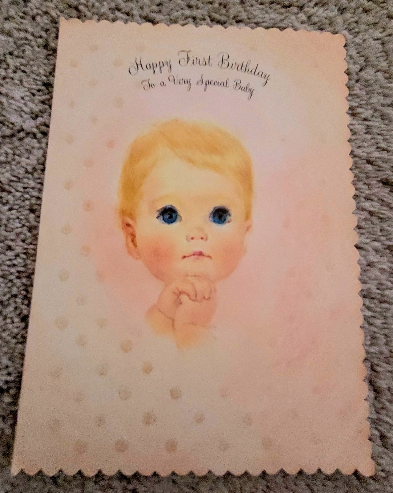 Vintage 1960s Hallmark Baby’s First Birthday Dora Dinsmore