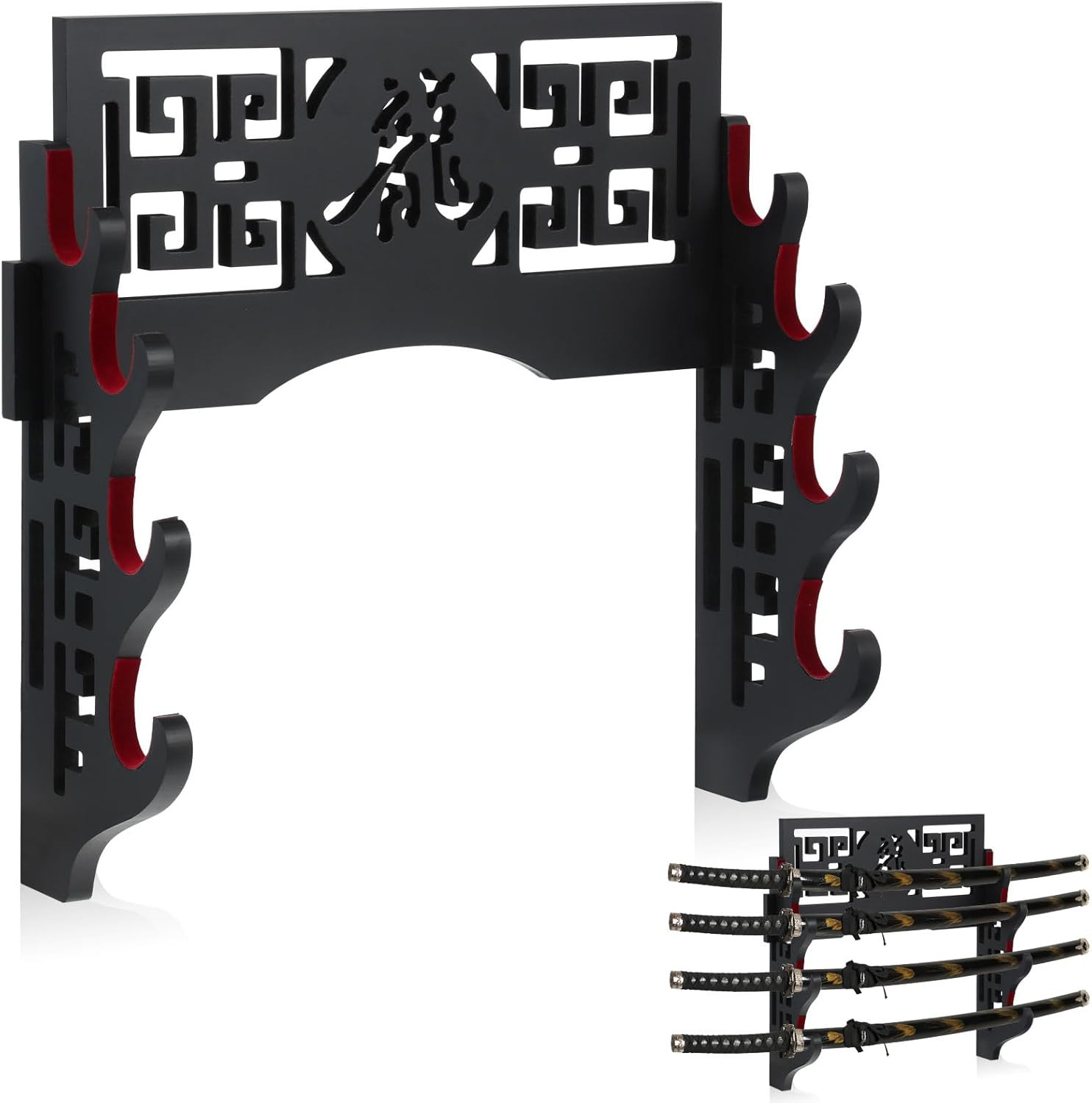 Katana Holder Sword Stand Wall Mount Samurai Sword Display Katana Rack Hanger Ja