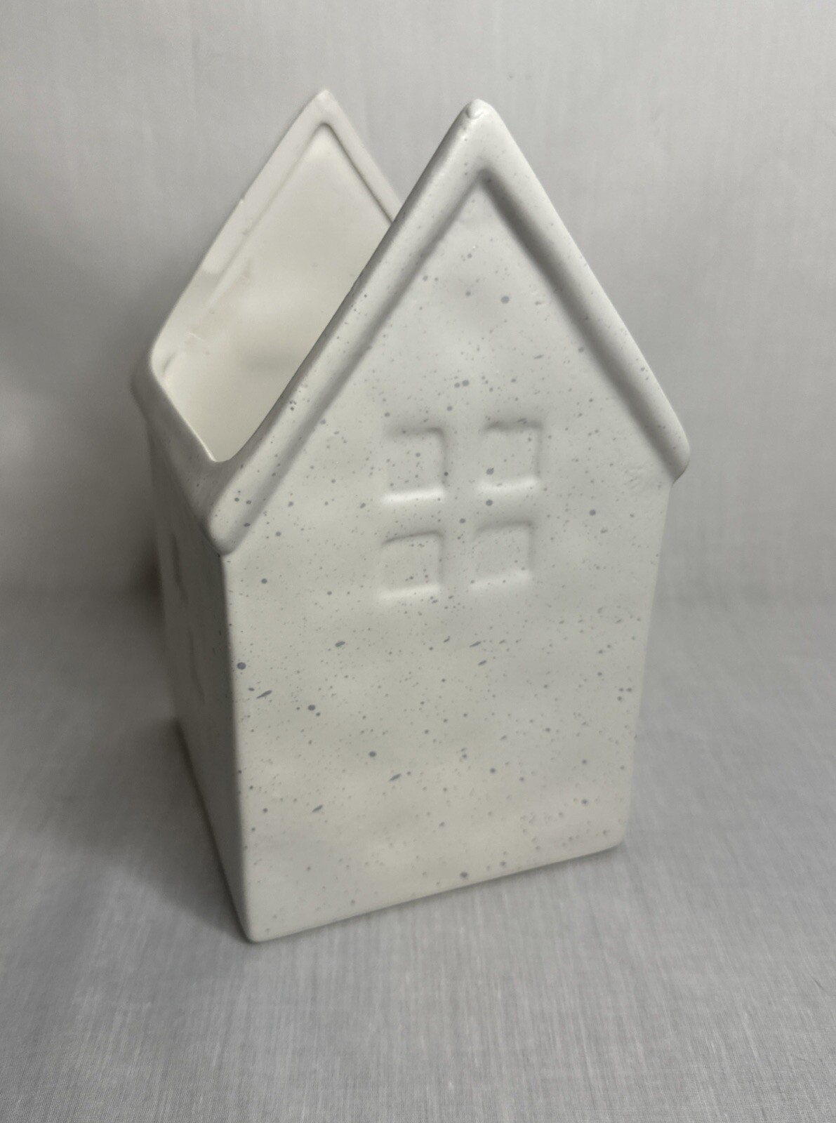 Ceramic Earthenware White House Planter Set Of 4 New Tabletop Planter