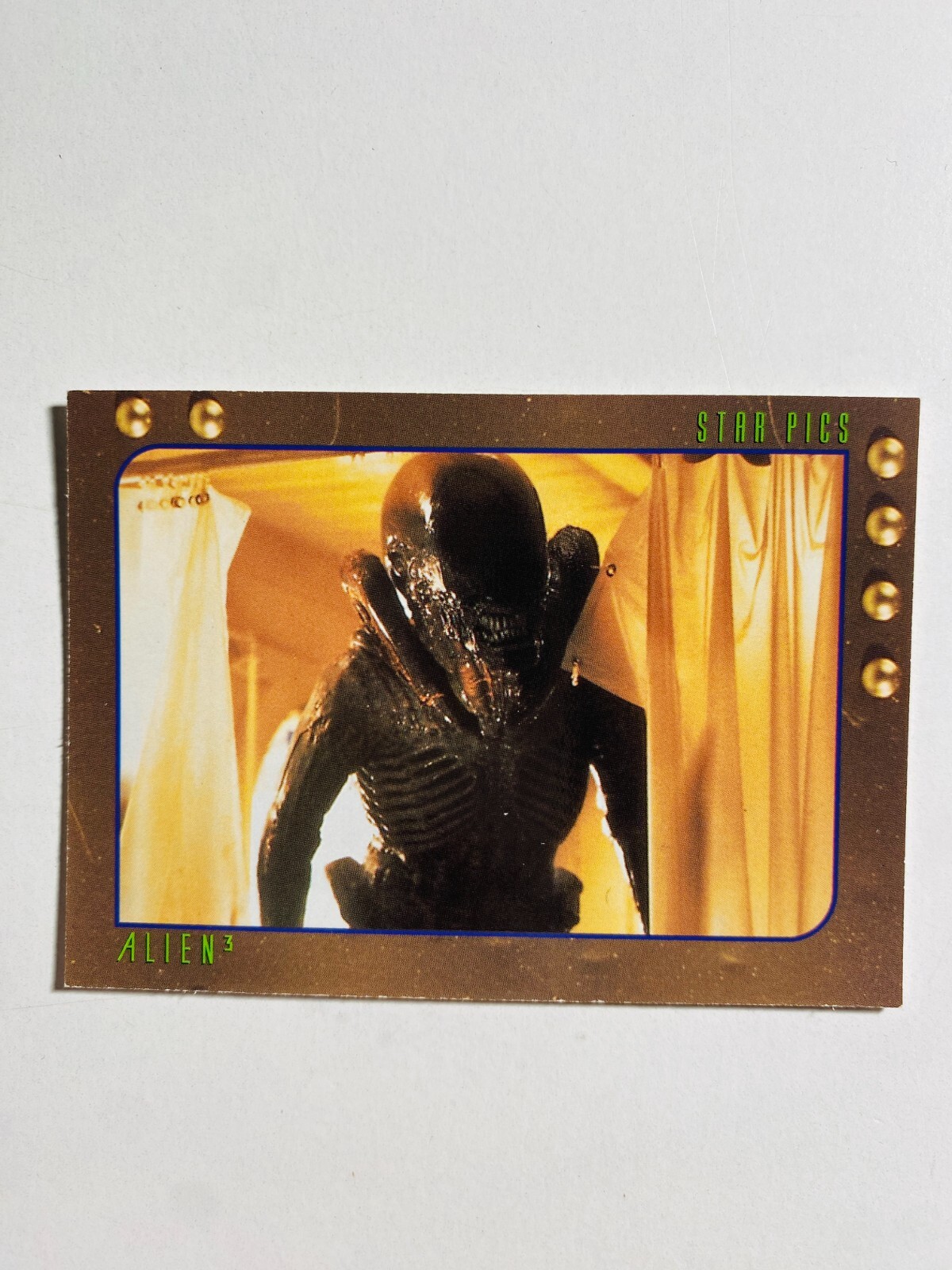 1992 STAR PICS; ALIEN 3 #16 DATALOG; 0:1000HRS, DAY 2 NM-MT CARD
