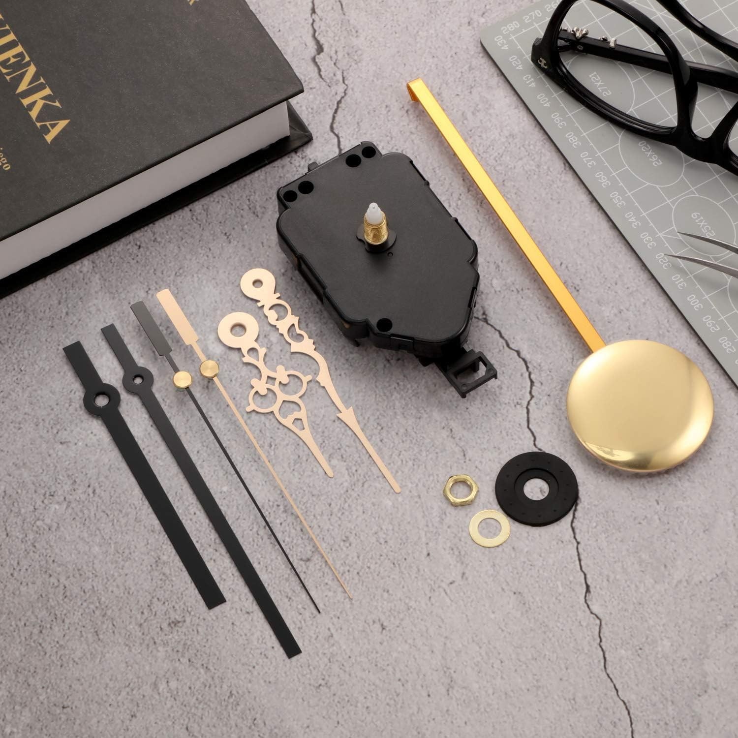 Elegant DIY Quartz Pendulum Clock Movement Kit with Essential Tools Included